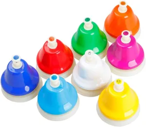 multifaceted juice save supremacy knife fidelity Hand Bells Musical Instrument for for Early Education Enhance Cognitive Skills Hands Ability for Music Teaching 1Set Note Diatonic Colorful Metal 