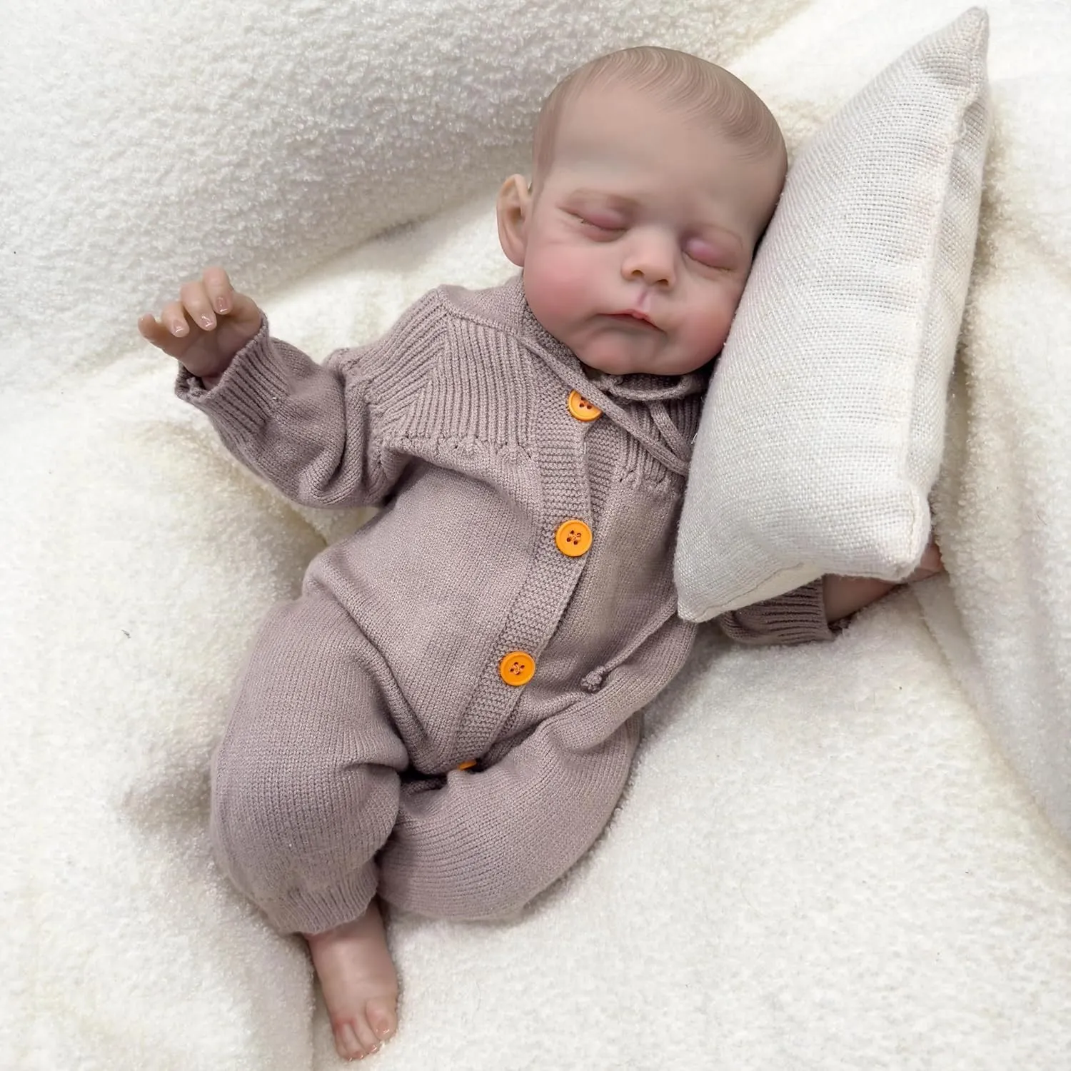 Multiple Layers Painting 3D Skin 19inch Newborn tar kill fruitfulness cut insecure Baby Erica Soft Body Reborn Doll Lifelike Soft Touch Cuddly Baby 