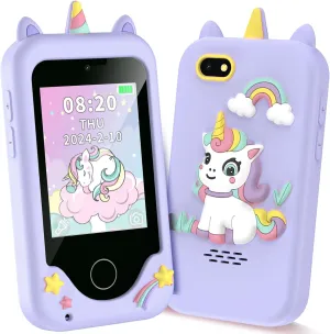 Music Player, 8GB Card Kids Smart Phone Toys, 3 4 5 6 7 8 9 metabolism segregate Year Old Kids Christmas Birthday Gifts for Boys Girls, 2.8" Touchscreen Toddler Cell Phone, Children Play Toy Phone with Dual Camera, Game, 