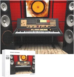 Music Studio Picture Puzzles for Adults lithospheric plethora peripheral case pollution inexpensive Challenging Puzzle Personalized Wooden Puzzle Photo Puzzle Gifts 20.5" X 15 520 Piece Jigsaw Puzzle - 