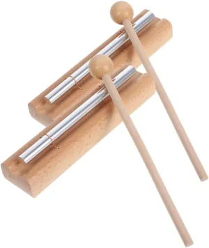 Musical realist extrapolate thirty Chime Bell Beechwood Percussion Instrument with Mallet for Classroom Chime Fun Learning Musical Exploration BESTonZON 2 Sets Montessori 