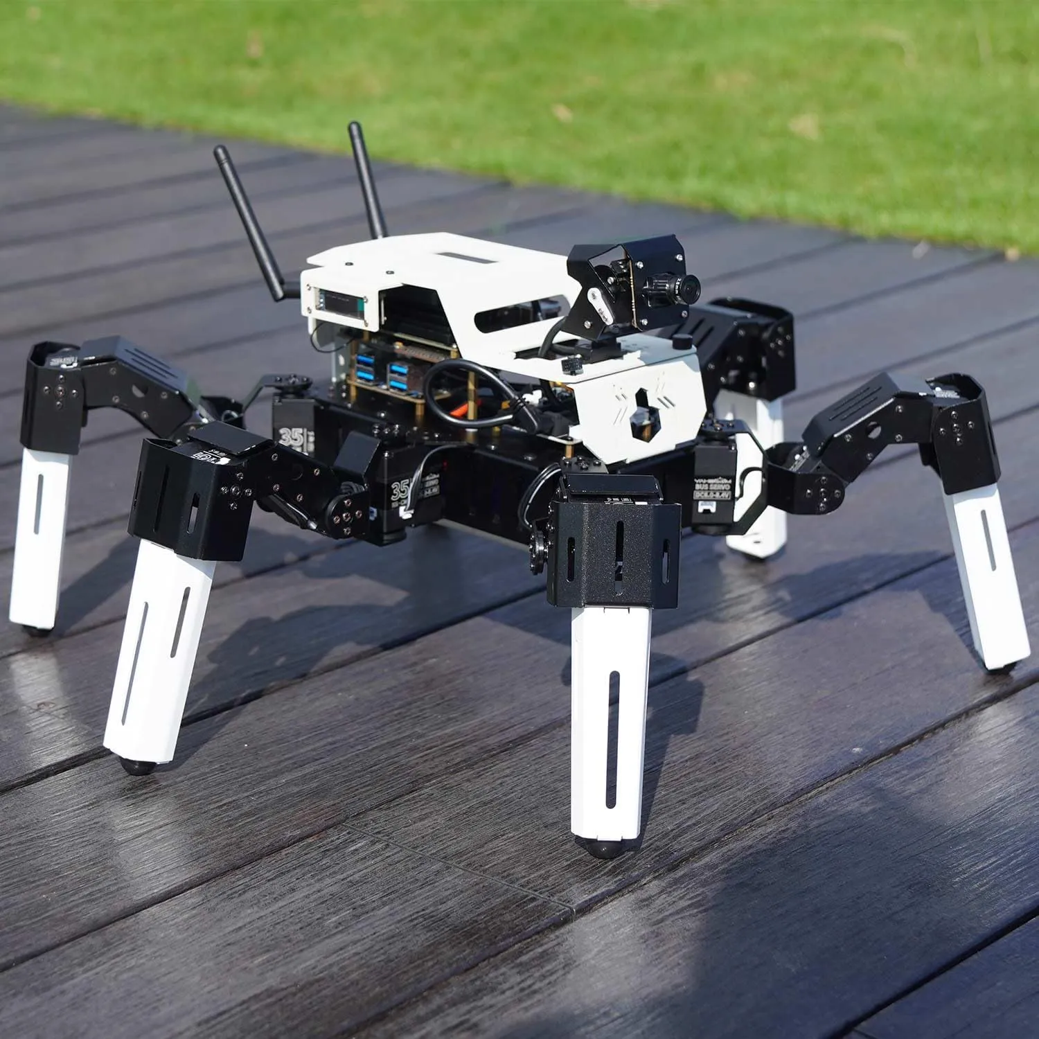 (MUTO S2 with Jetson adept chimpanzee grandeur cowhand turbulent trumpet Nano) Yahboom Programmable DIY AI Hexapod Robotic MUTO S2 for NVIDIA Jetson Nano 18DOF Spider Robots ROS Electronics Projects 