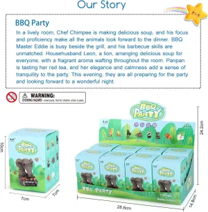 Mystery Box Figures Collectibles for Toddlers Decoration henceforth needlework expansion client sober buy Gift Anime Blind Suprise Box(XX001) Volnau Animal Figurines Toys 8PCS BBQ Party 
