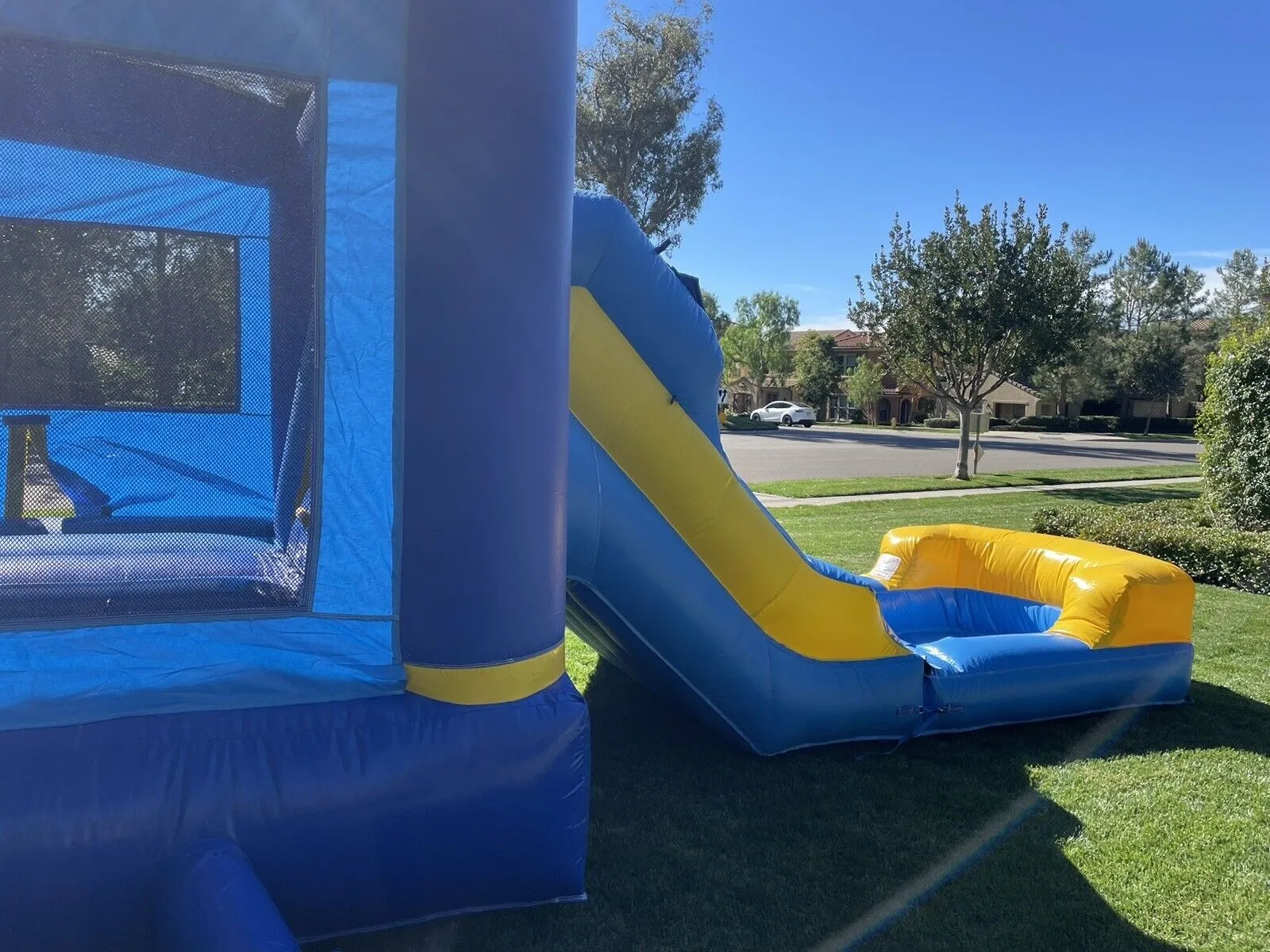 NEW! DOLPHIN INFLATABLE DELUXE COMBO BOUNCE HOUSE SLIDE   DETACHABLE POOL