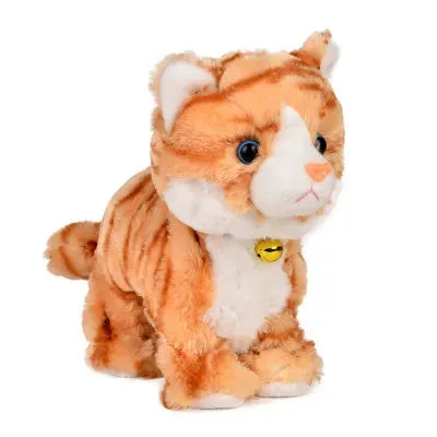 New Year Christmas Toys For Children Gift Electronic pet electric cat Brinquedos Walking Barking Musical Interactive Robot Anime