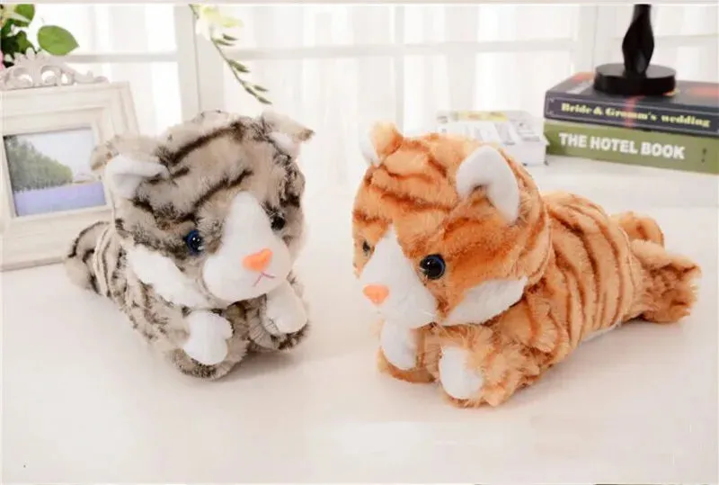 New Year Christmas Toys For Children Gift Electronic pet electric cat Brinquedos Walking Barking Musical Interactive Robot Anime