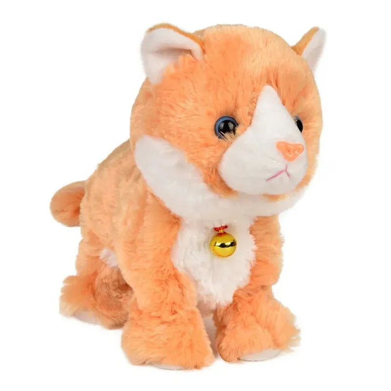 New Year Christmas Toys For Children Gift Electronic pet electric cat Brinquedos Walking Barking Musical Interactive Robot Anime