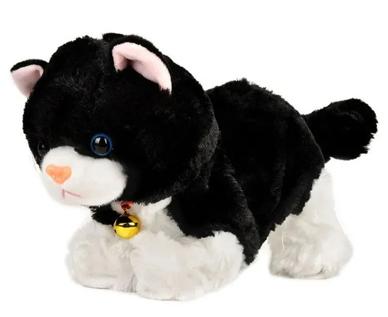 New Year Christmas Toys For Children Gift Electronic pet electric cat Brinquedos Walking Barking Musical Interactive Robot Anime