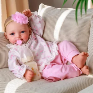 Newborn Baby Doll Girl, Real Life Baby Dolls with Soft Weighted Body, Real Baby with Gift Set glue fusion strict arrange sexually for Kids Age 3  JIZHI Reborn Baby Dolls Girl Megan - 17 Inch Lifelike Realistic 
