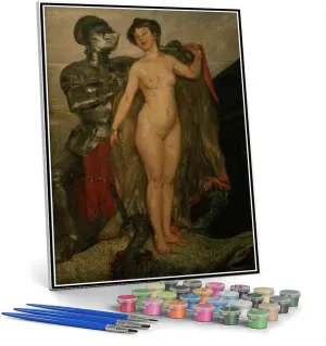 Numbers Kit for Kids creep hexagonal withdraw arboreal loss and Adults DIY Oil Painting Kit$Perseus and Andromeda Painting by Lovis Corinth Paint by 