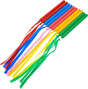 Nylon Plastic Rhythm Sticks 5 Pairs for Children Boys and Girls Plaything Safe Music Sticks for slumber Early Learning Milisten 