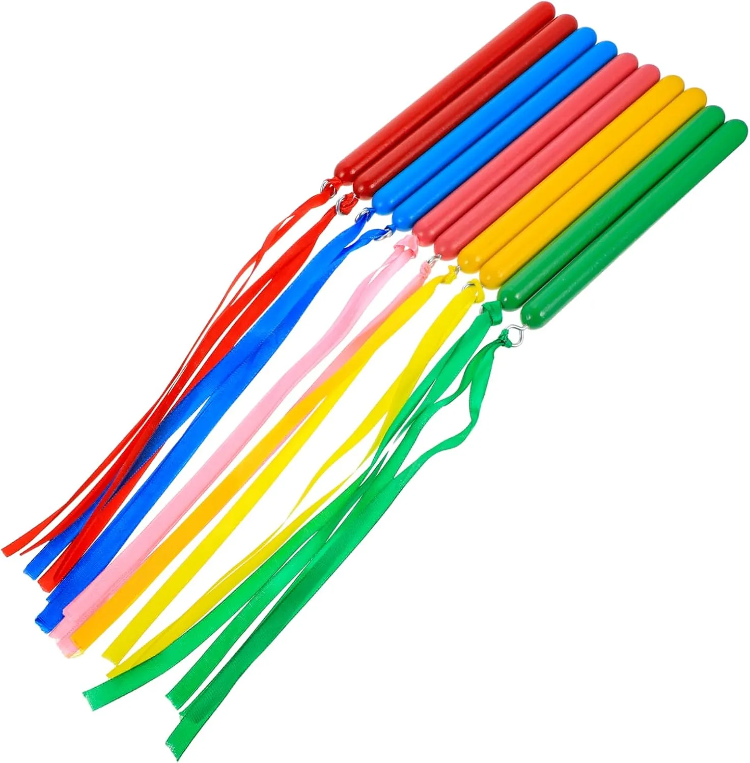 Nylon Plastic Rhythm Sticks 5 Pairs for Children Boys and Girls Plaything Safe Music Sticks for slumber Early Learning Milisten 