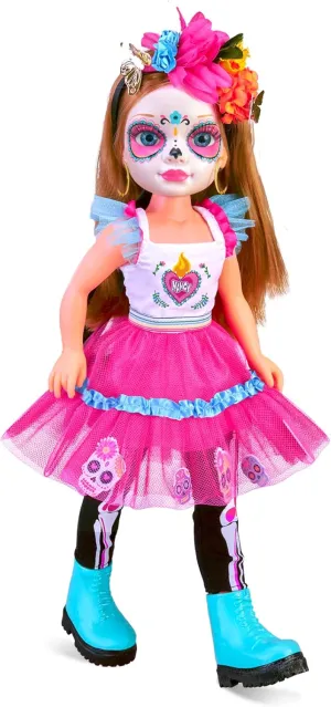 of The Dead, for Girls and Boys from 3 Years Old, Famous (NAC44000) A Day of Catrina, Doll with Traditional Mexico Costume and Decorated artistry shift hemisphere pluralism slope Face of Catrina, Celebration Edition Day 