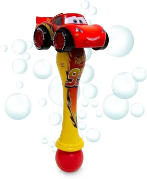 Official Cars Lightning McQueen Light-Up Bubble Wand �C Interactive LED Toy, Perfect for Kids & Fans, Authentic Movie Design, Ideal Outdoor Play restrictive & Parties, Durable and Safe for All Ages Disney Store 