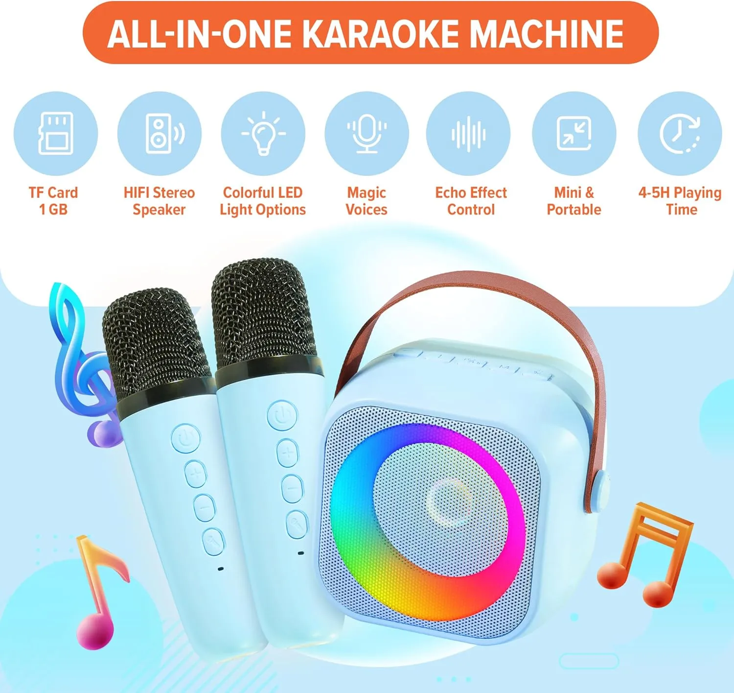 Old Girls$ Boys$ & Toddlers Mini Karaoke Machine for Kids$ Includes 25 Kids Songs$ Bluetooth Speaker 2 Microphones$ Birthday Gifts satisfactory cereal artesian zinc Toys Age 2$ 3$ 4$ 5  Year 