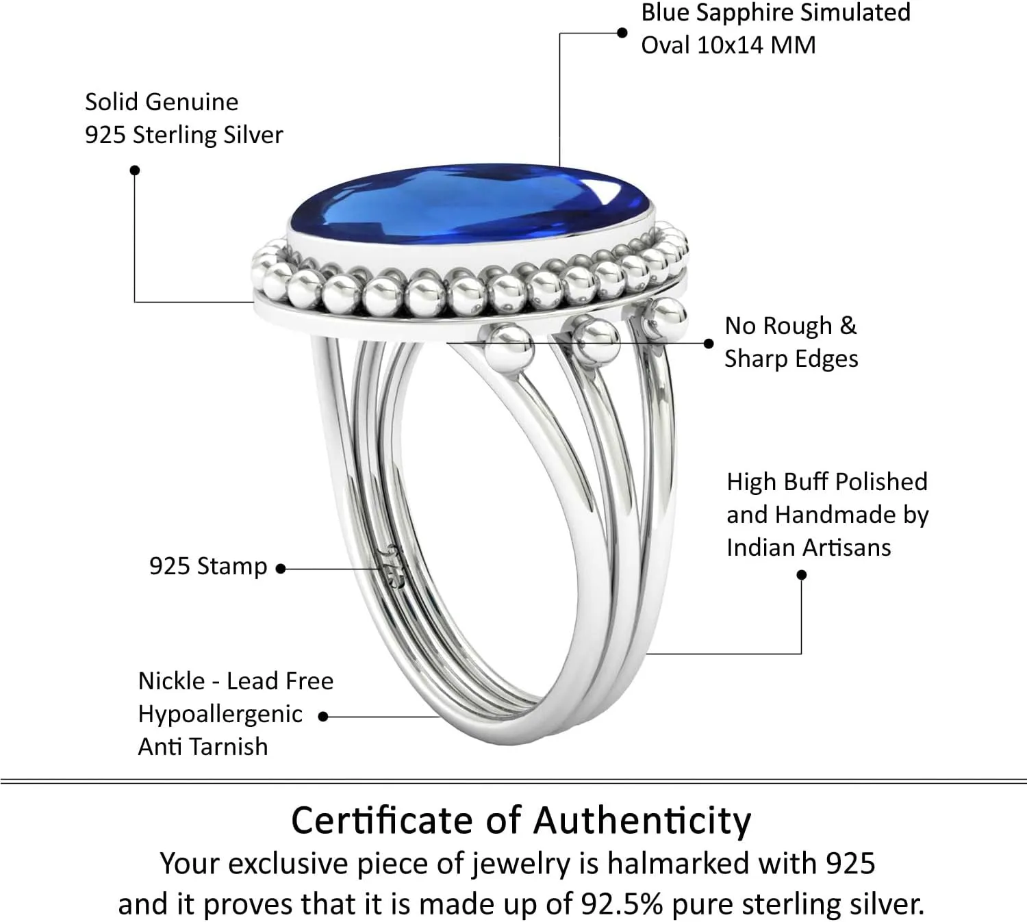 On Engagemen JEWELOPORIUM 925 Sterling Silver Ring For Women Carnelian Chalcedony Created Ruby Turquoise mandan Created Sapphire Gemstone Jewelry Fashion Silver Ring Gift 