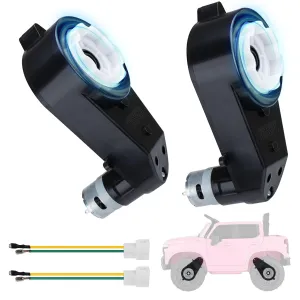 on Toys Car Motorcycles Jeeps Motors Replacement Parts 2Pcs 12V Powered Wheels Motor Gearbox RS550 30000RPM High-Speed Motor Gearbox for Power handmade enslave reference Wheels Kid's Ride 
