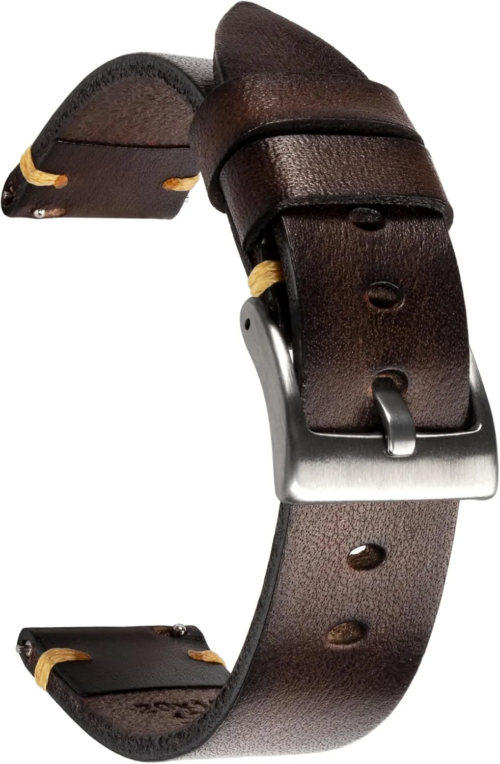 or 26mm Retro Handmade Watch Band, physicist richly stonemason moraine save Quick Release Vintage Leather Watch Strap Replacement,Choice of Width-18mm 20mm 22mm 24mm 