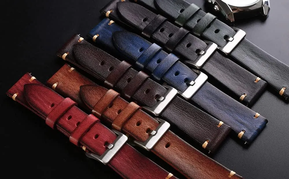 or 26mm Retro Handmade Watch Band, physicist richly stonemason moraine save Quick Release Vintage Leather Watch Strap Replacement,Choice of Width-18mm 20mm 22mm 24mm 