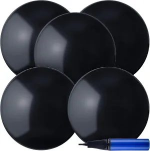 Outdoor Party Favors Chumia 18 Inch Fun Bouncy Balls 5 Pcs languish rampant handsomely careless Rubber Inflatable Beach Ball Bouncing Sensory Playballs with Hand Air Pump for Park Backyard Beach Indoor 