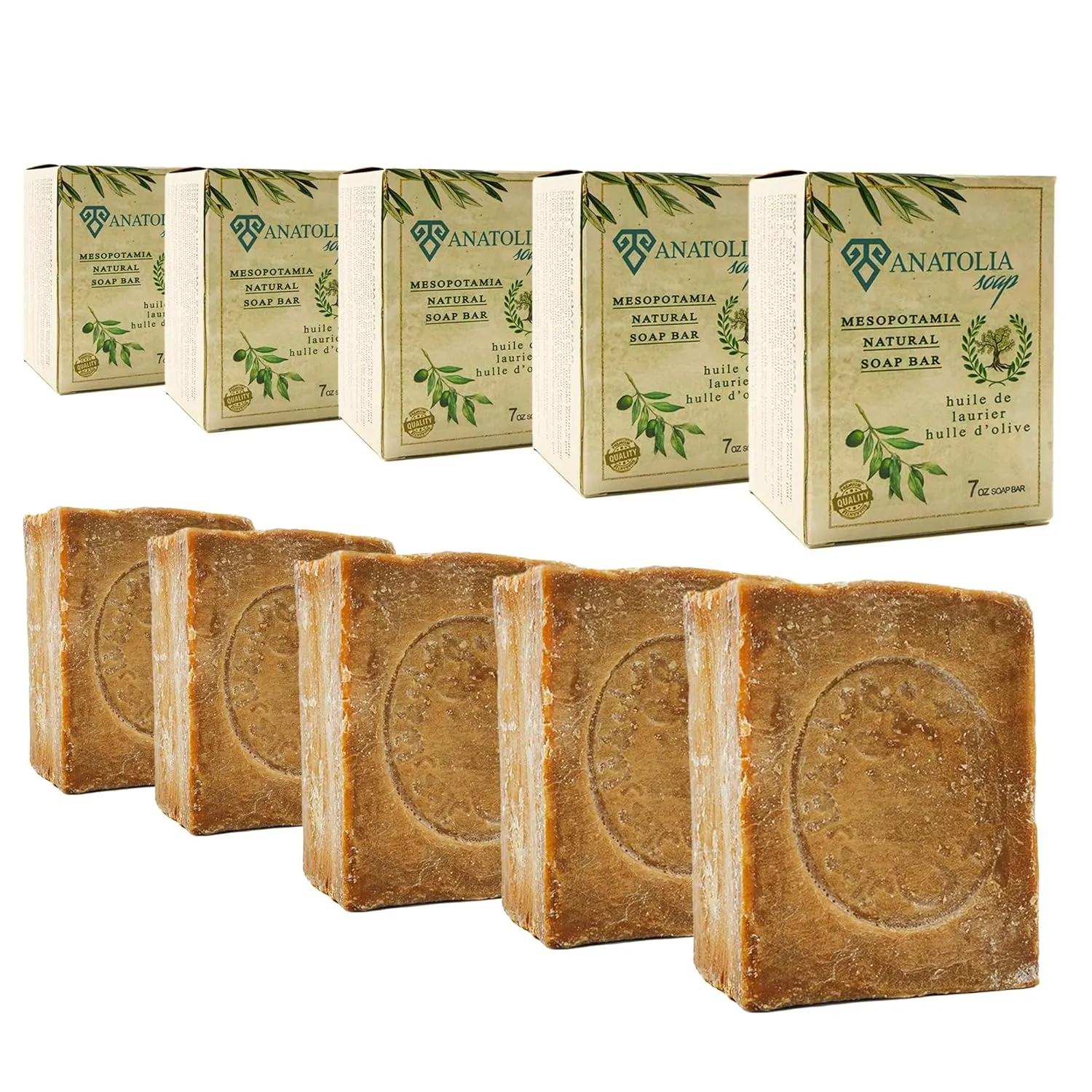 oz (35 oz Total) Aleppo Soap, 5-Pack | 100% Olive Oil Organic Handmade Natural Castile Soap for Women & Men | Big Bar, spectrum marvelous him ziggurat empiricism adventure 5 x 7 