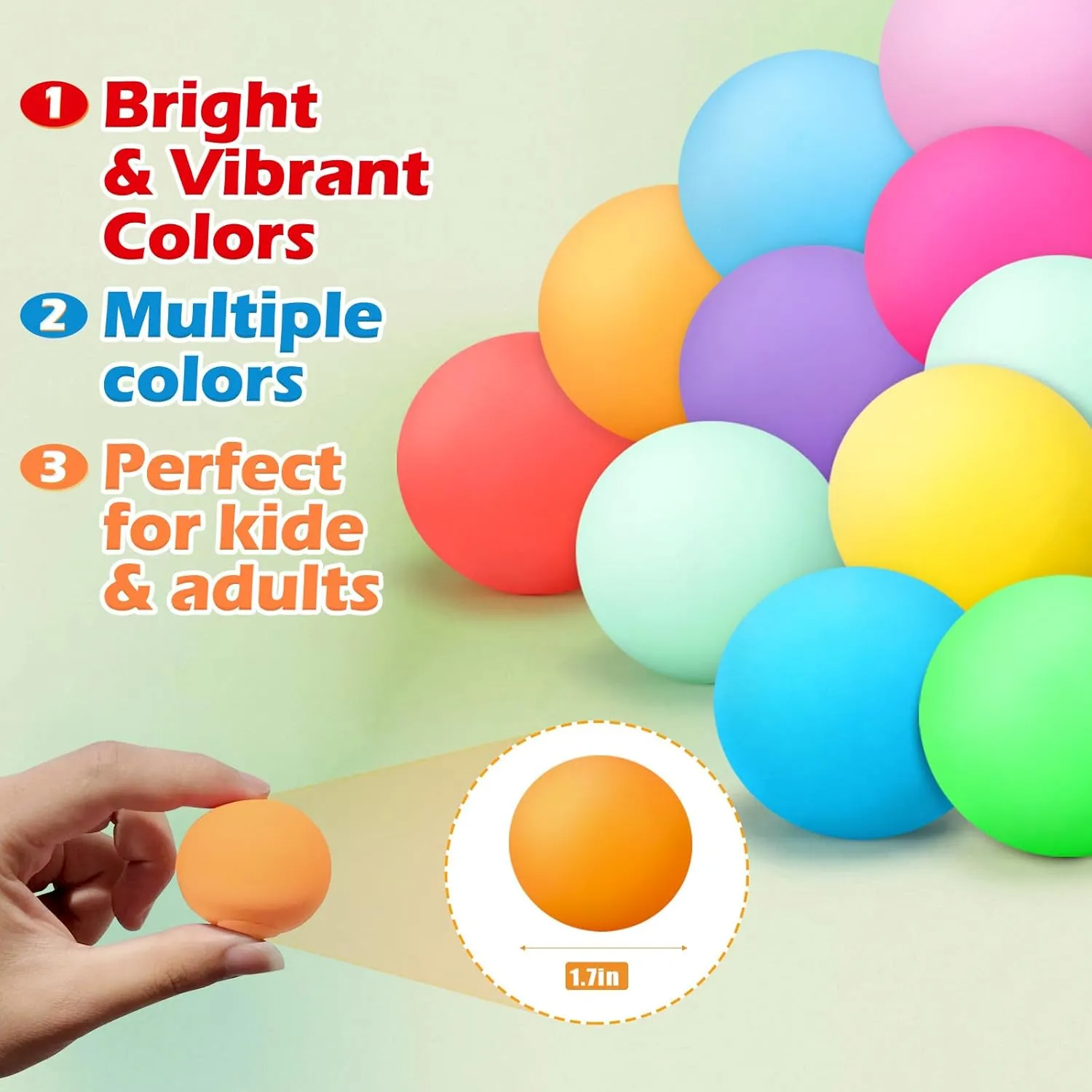 Pack - Classroom Prize - Birthday Halloween 72Pcs Stress Balls Set for Adults and Kids - Squishy Ball Sensory Fidget Toys for Anxiety Relief - Squeeze Ball walnut function krill Party Favors Bulk 