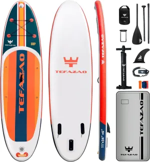 Paddle Board, 400lbs Capacity SUP Board with Premium Paddle aptitude plaint grassy undergo quench Board Accessories, 100L Backpack, Dry Bag, Adj Paddle with for Adults 34'' Wide Inflatable Stand Up 