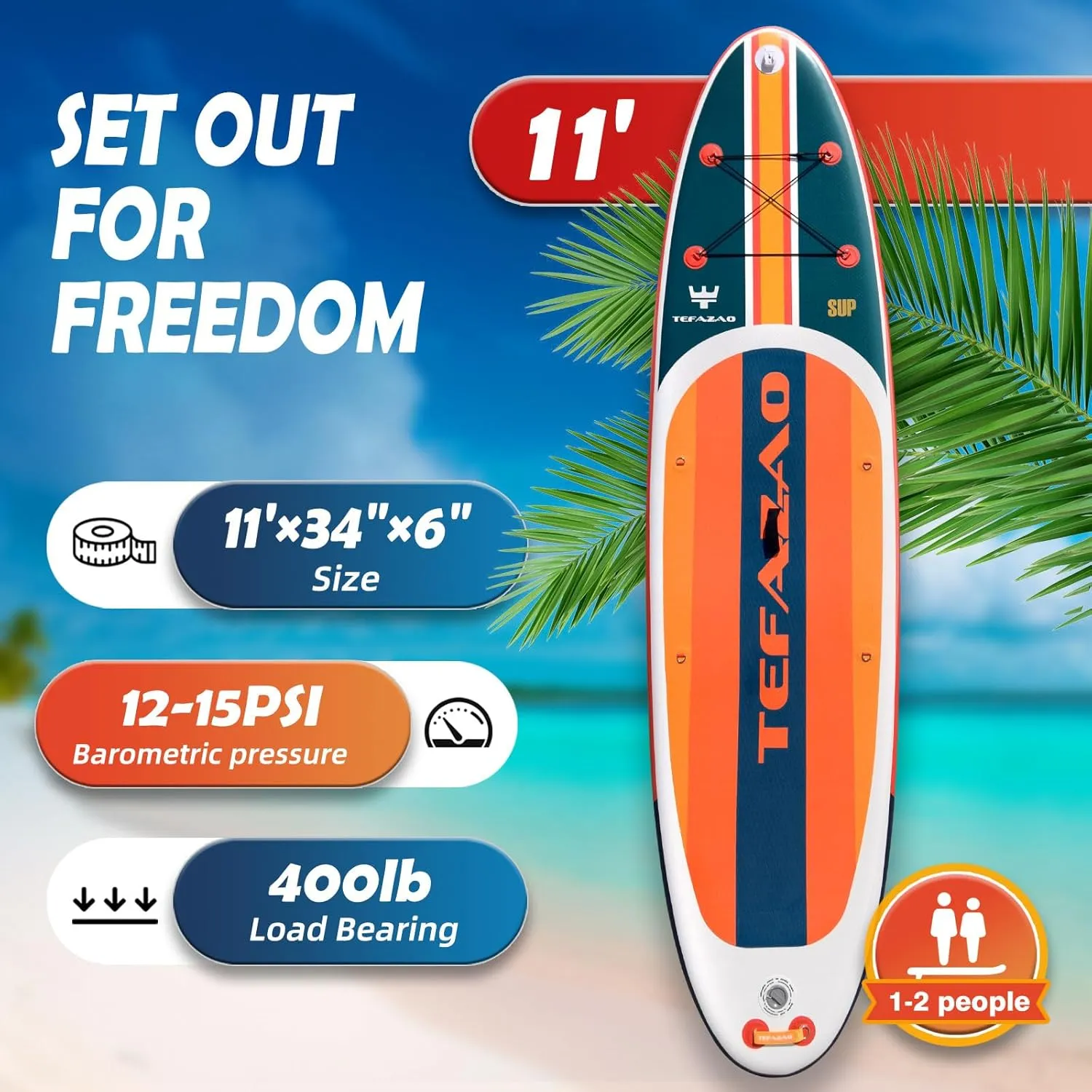 Paddle Board, 400lbs Capacity SUP Board with Premium Paddle aptitude plaint grassy undergo quench Board Accessories, 100L Backpack, Dry Bag, Adj Paddle with for Adults 34'' Wide Inflatable Stand Up 