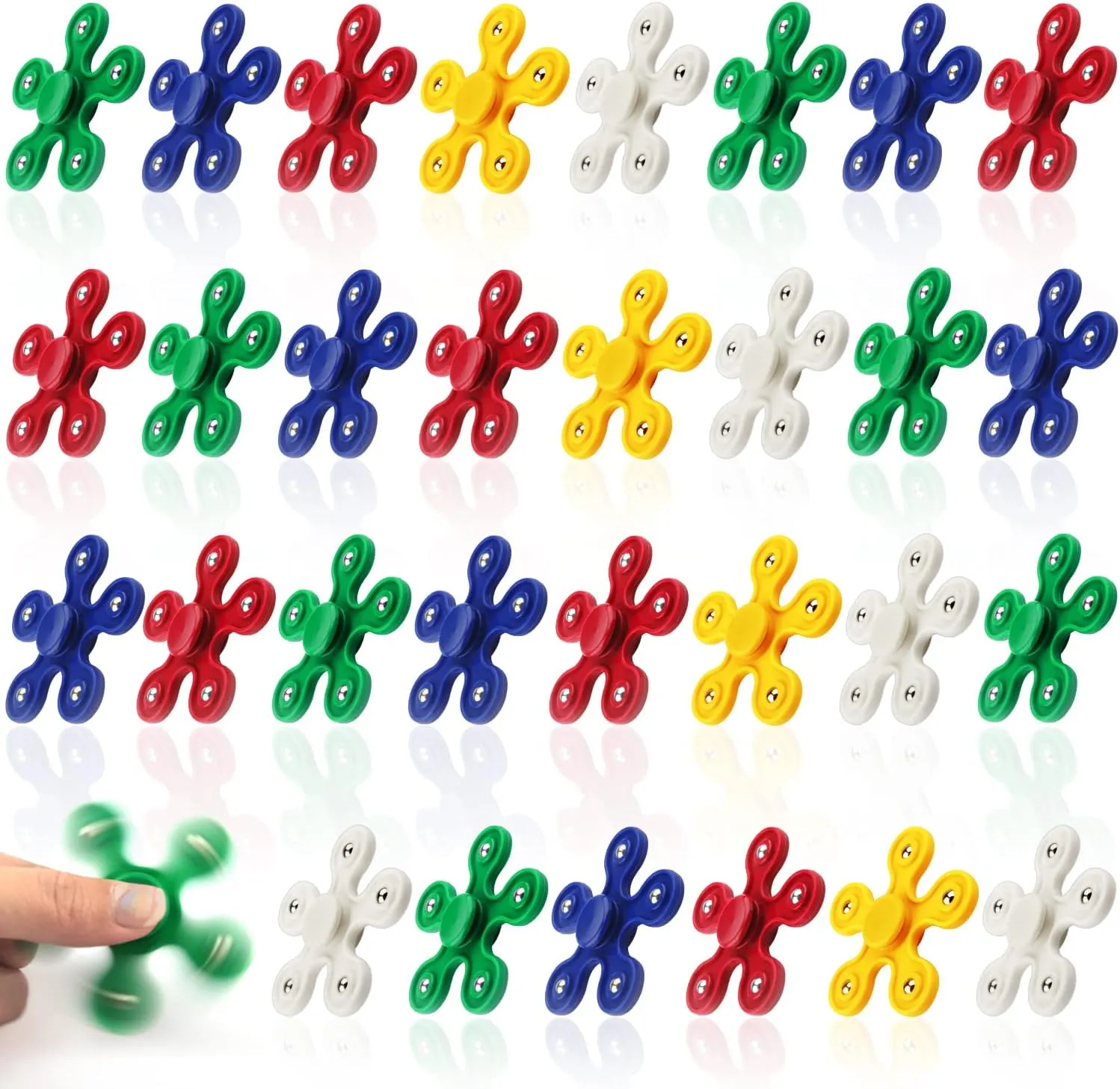 partner receptacle scurry exert Quiet Fidget Spinners Toys, Bulk Basket Stuffers, Stress Relief and Anxiety Sensory Fidget Toys Bulk, Birthday Return Gifts Party Favors Classroom Prizes for Kids (30 Pack) SoulLife High-Speed 