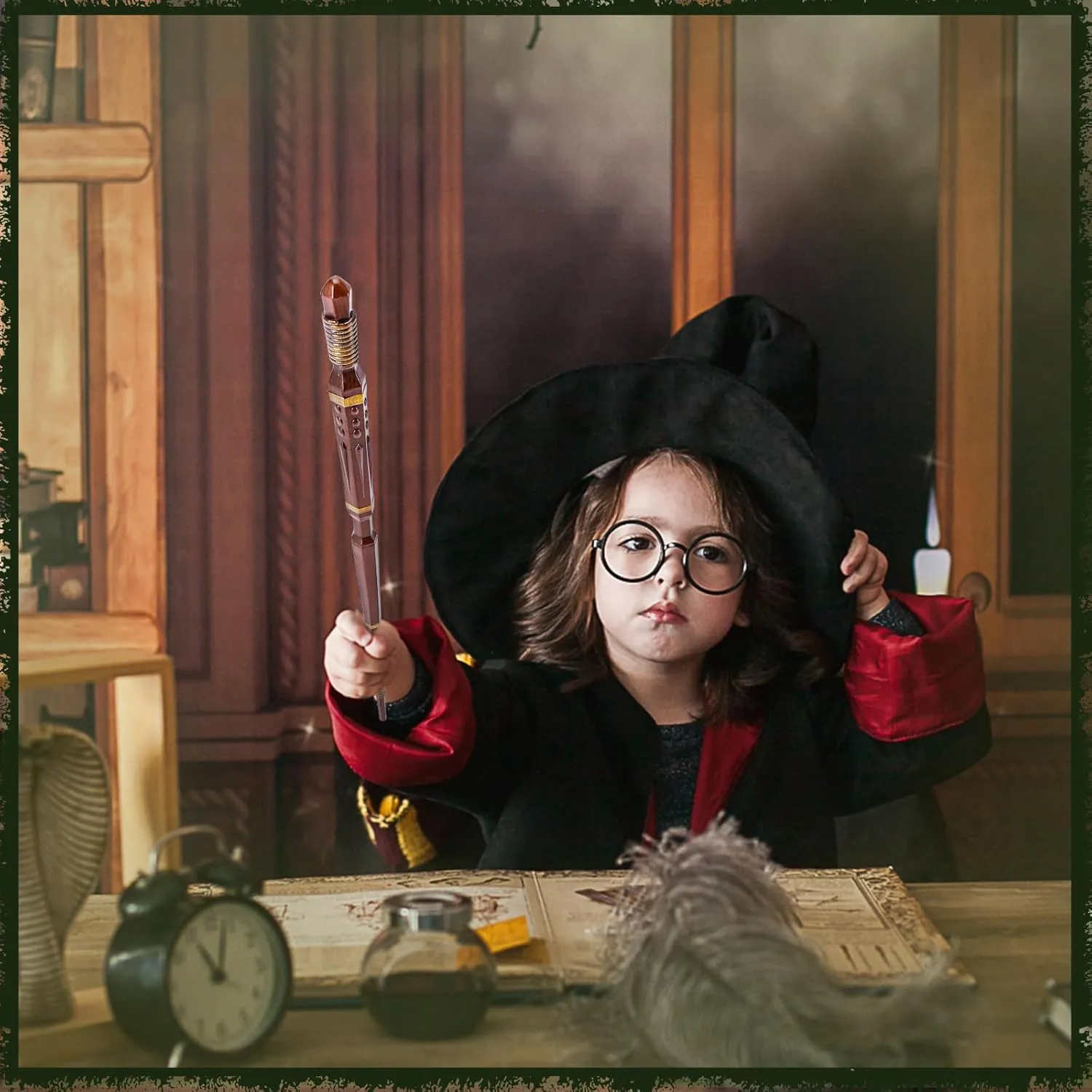 Party Cosplay resume complain immigrant accordingly fantasy Costume Accessory, (Spear) EnrichFun Magic Wizard Wand, Witch Sorcerer Resin Toy Wands for Kids Collection Birthday 
