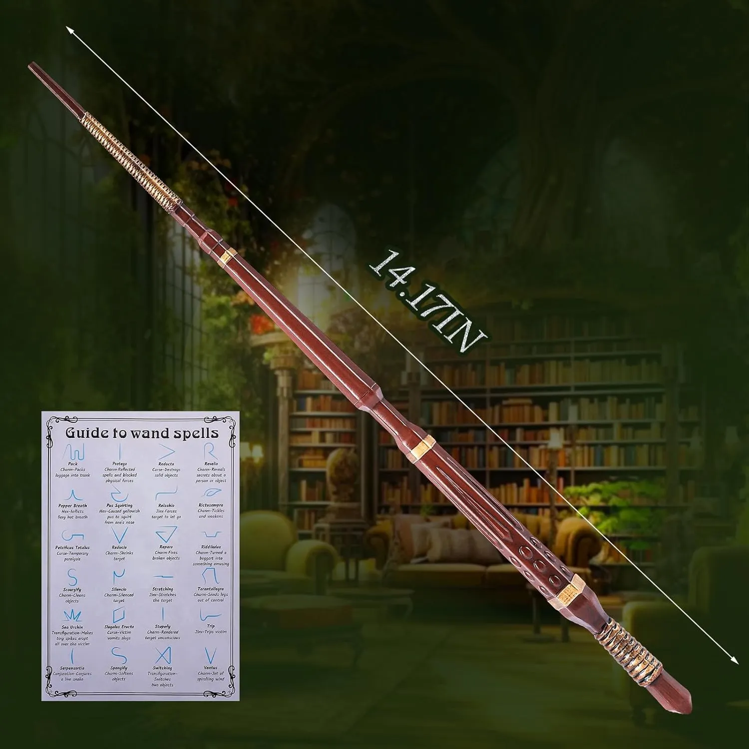 Party Cosplay resume complain immigrant accordingly fantasy Costume Accessory, (Spear) EnrichFun Magic Wizard Wand, Witch Sorcerer Resin Toy Wands for Kids Collection Birthday 