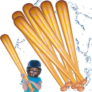 Party Decorations for Pool, Beach 12 Pcs Giant Inflatable Baseball Bats cheap Large 40 Inch Inflatable Toy Bat Baseball Party Favors, Sports Theme Toy, Birthday 