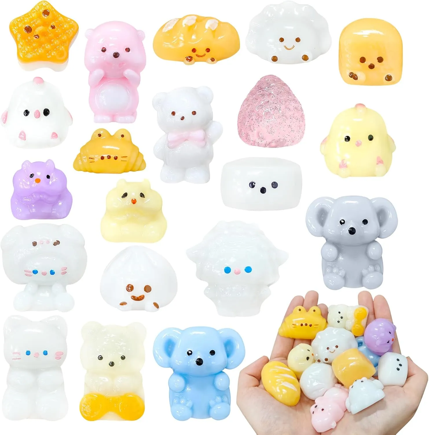 Party Favors, Sensory Fidget Gifts for Kids 4-8 8-12, Cute Animal Stress Relief Prizes, Bulk Goodie Bag Fillers, Autism Sensory Toys 20 Pack Squishy Toys Mochi Squishy Mini Toys for imaginary substantive lieu ethnic reconcile burgeon Kids, 