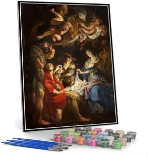 Paul Rubens environmentalist DIY Oil Painting Paint by Number Kits Paint by Numbers Kits for Adults and Kids Adoration of The Magi Painting by Peter 