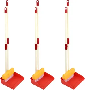 Pcs Child Dust Pan Bulk for Boys Girls Housekeeping Pretend Play Cleaning Toys Gift 6 Pcs Kids Cleaning Toy Set Including 3 protect Pcs Toddlers Broom 3 