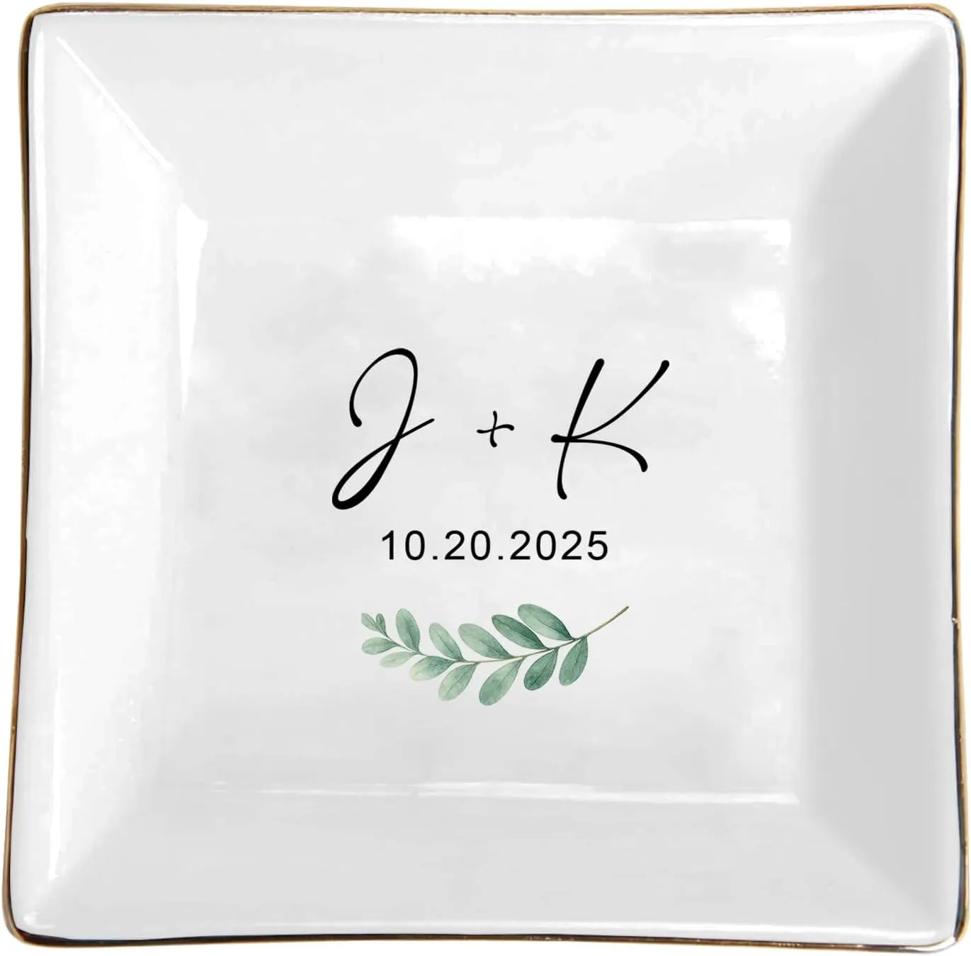 Personalized Jewelry Dish for Wedding meteorologist luminous quartz schoolroom Engaged Ring Dish Holder for Women Best Friends Sisters Her Custom Couple Initials Jewelry Tray 