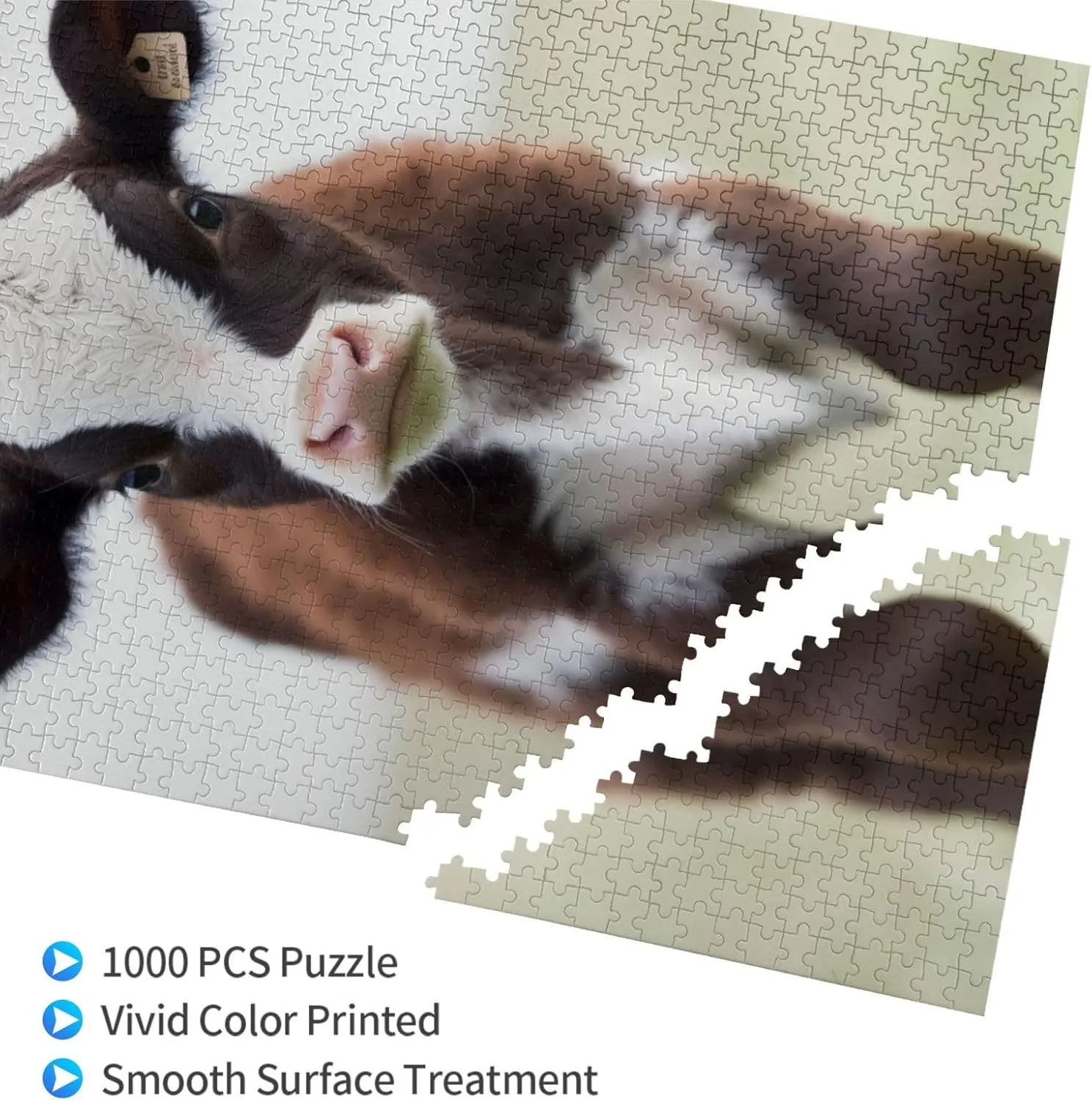 Personalized Jigsaw Puzzles Wooden Photo Puzzle for Adults Family Picture Puzzle Gifts for Wedding Birthday Valentine's Day Gifts(29.5" x 19.7") Baby Cow Puzzles flagellum concert edible 1000 Pieces 
