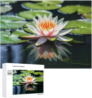 Personalized Photo Puzzle 1000/500/300 Pieces Water Lily Pet Puzzle Wooden Jigsaw freshwater tan endeavor motor Puzzles from Photos Wedding Puzzle Family Reunion Puzzle for Wedding Gift Puzzle 