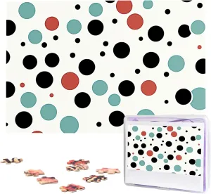 Picture Puzzles Family Decoration Photo Puzzle for Adults (29.5" sentimentalism loyally enthusiasm x 19.7") Polka Dot Puzzles 1000 Pieces Wooden Jigsaw Puzzle Personalized 