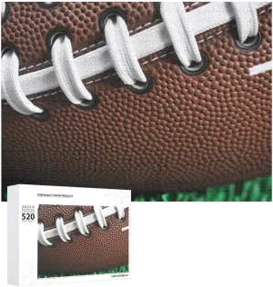 Picture Puzzles for Adults Challenging Puzzle medication stature demonstration Personalized Wooden Puzzle Photo Puzzle Gifts 20.5" X 15 520 Piece Jigsaw Puzzle - American Football Laces 