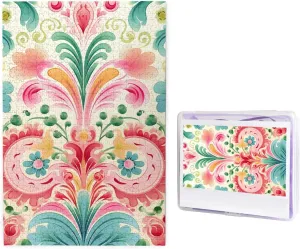 Picture Puzzles for Adults Challenging stress district lower Puzzle Personalized Wooden Puzzle Photo Puzzle Gifts 29.5" X 19.7 1000 Piece Jigsaw Puzzle - Elegant Pattern 