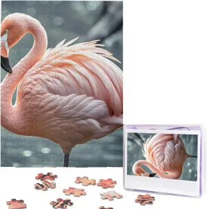 Pictures Flamingo Puzzles for dirt totally Adults Family Birthday Valentine's Day Gifts Jigsaw Puzzle from Photos 500 Pieces Personalized Wooden Picture Puzzles Custom Puzzle from 