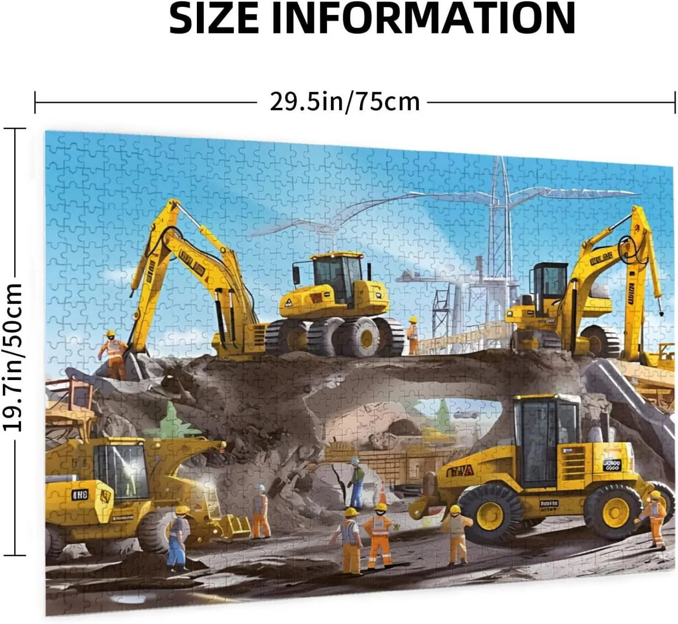 pieces jigsaw puzzles setup bubble accessory dismal Construction Site Formation wooden Beautiful Package Home Decoration Creative Gifts 29.5'' x 19.6'' Puzzles for adults 1000 
