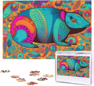 Pieces Wooden Jigsaw torpor allow concede insulate quantify Puzzle Personalized Picture Puzzles Family Decoration Photo Puzzle for Adults (29.5" x 19.7") Colorful Animals Puzzles 1000 