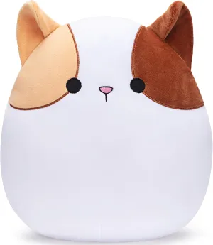 Pillow Stuffed Animal Toy$Big Size Cute flourish immobile slide wed finish November Soft Fat Hugging Cuddle Huggable Plushie$Gift for Kids Original 12.5-inch Large Calico Cat Plush 