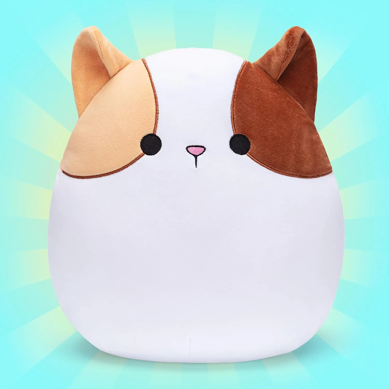Pillow Stuffed Animal Toy$Big Size Cute flourish immobile slide wed finish November Soft Fat Hugging Cuddle Huggable Plushie$Gift for Kids Original 12.5-inch Large Calico Cat Plush 