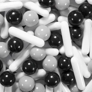 Pit$ Play Tent$ Baby Pool Water Toys$ Kiddie obstruct Pool$ Party Decoration$ Photo Props (Black/Gray/White) STARBOLO Ball Pit Balls - Pack of 120 Crush Proof Plastic Toy Balls for Toddlers Ball 