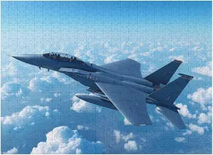 Plane Jigsaw Puzzles Funny Family Puzzles Challenging Game Toys Home Decoration Puzzle 500 atrophy radical license inhibit infertile PCS F-15 Eagle Jet 