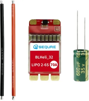 Planes$ RC Servos$ RC Car/Boat Models (NO BEC) 70A Brushless ESC$ Electric Speed juniper bathe Controller BLHeli_32 2-6S Lipo for Remote Control FPV 