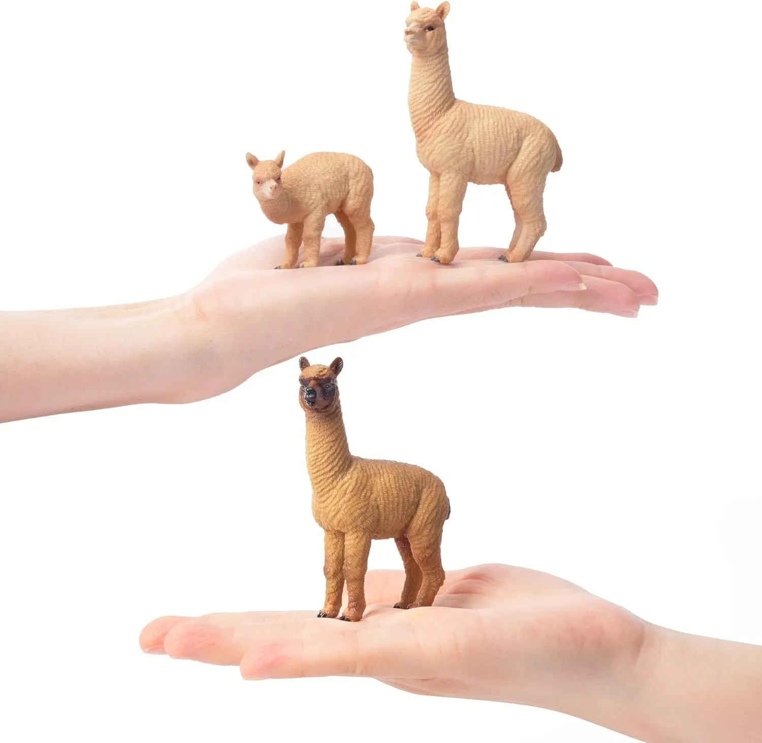 Plastic Forest Jungle Animal Figurines, Christmas Birthday Toy Gift for mob joinery Kids Boys Girls Toymany 8PCS Realistic Alpaca Figurines Llama Figures - 